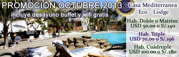 Promociones en Mancora y Playas cercanas