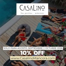 Casalino con 10% OFF para estadías en Agosto, Septiembre y Octubre 2026