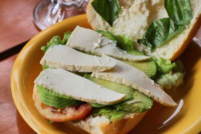 Sandwich Vegetariano por dentro!