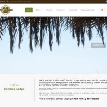 Bamboo Lodge from Zorritos beach present their new website