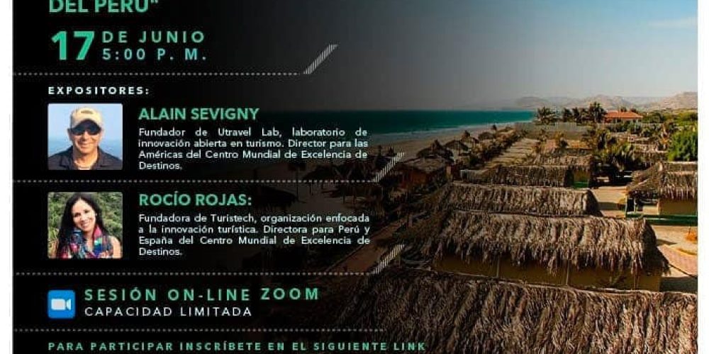 Webinar: «Excelencia en destinos turísticos, una nueva visión de desarrollo para las playas del norte del Perú”.