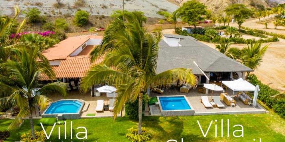Villa Shangrila, dos casas disponibles para octubre, a orillas del mar en Punta Sal
